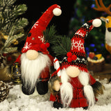 Christmas Plush Knitted Hat Figurine