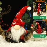 Christmas Plush Knitted Hat Figurine