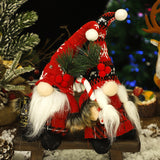 Christmas Plush Knitted Hat Figurine