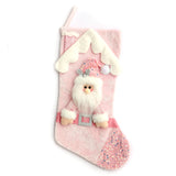 Christmas Decoration Pink Sequin Christmas Stocking Gift Bag