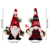 Christmas Plush Knitted Hat Figurine