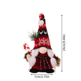 Christmas Plush Knitted Hat Figurine