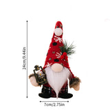 Christmas Plush Knitted Hat Figurine