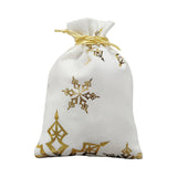 Velvet Hot Stamping Pentagram Moon Christmas Gift Bag Candy Drawstring Bag