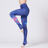 Yoga clothing fitness pants slim slimming leggings colorful printed pants