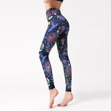 Yoga pants women printed sports swimming trunks swimwear diving pants stretch and quick-drying