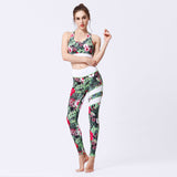 Printed Yoga Tracksuit Yoga Pants Yoga Vest Bra