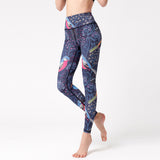 Yoga pants women printed sports swimming trunks swimwear diving pants stretch and quick-drying