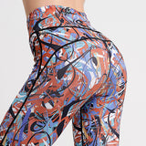 Yoga pants printed tights leggings sports fitness pants