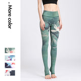 Yoga clothes ink print yoga fitness pants trousers