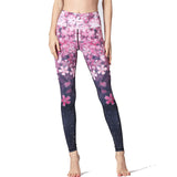 AngelHearts Nine Points Yoga Pants Quick-drying Breathable Printed Sports Pants Yoga Pants