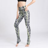 Sports Yoga Striped Print Pants Fitness Leopard Print Sweatpants