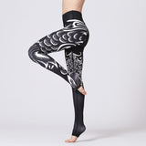 Yoga clothing fitness pants slim slimming leggings colorful printed pants