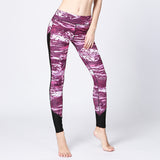 Sports yoga print pants fitness ladies leisure stretch yoga clothes