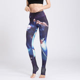 Yoga clothes ink print yoga fitness pants trousers