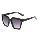 Square Sunglasses Retro Bright Black Simple Sunglasses Glasses