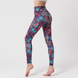 Yoga pants women printed sports swimming trunks swimwear diving pants stretch and quick-drying